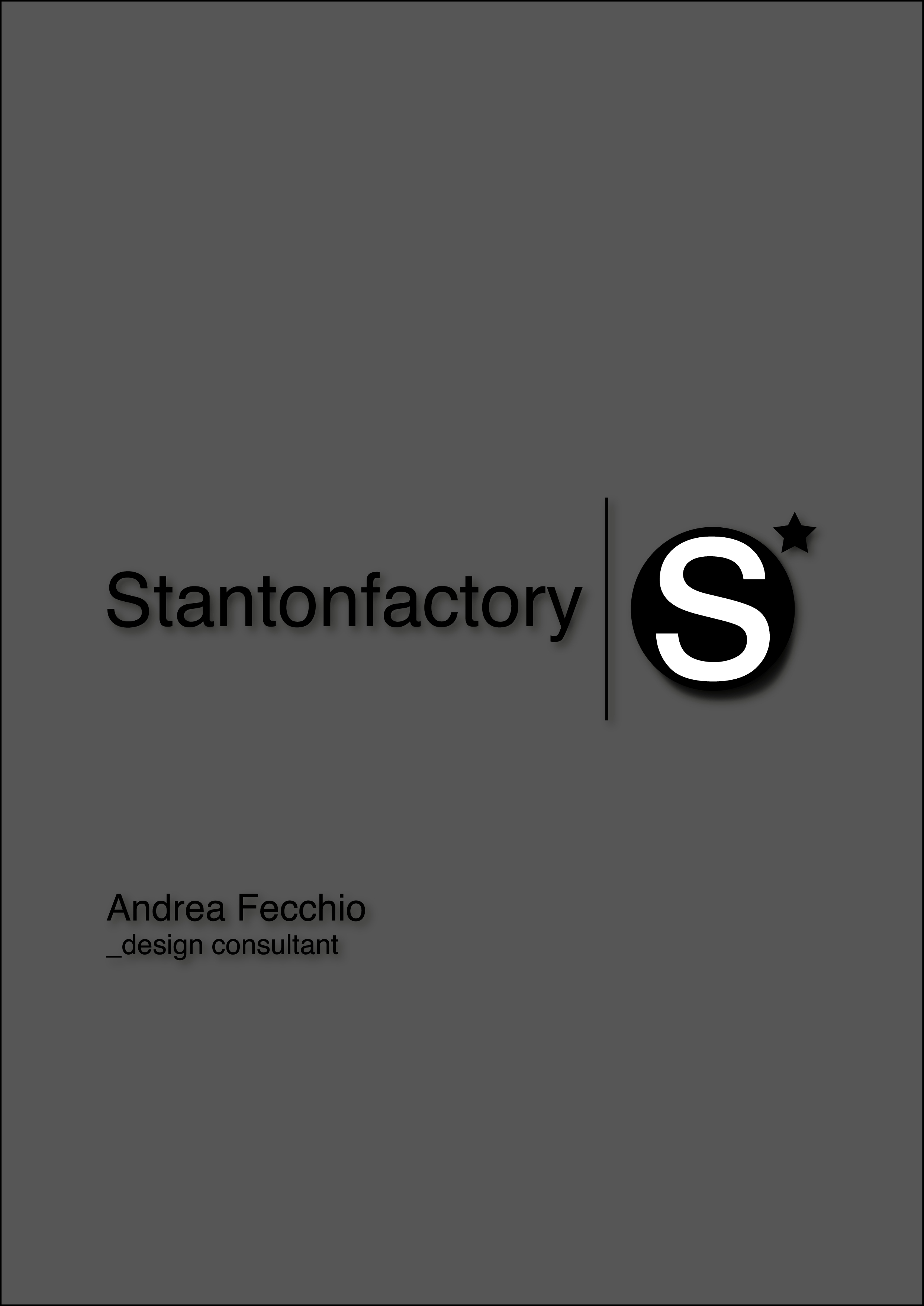 Stantonfactory - Andrea Fecchio - Portfolio cover